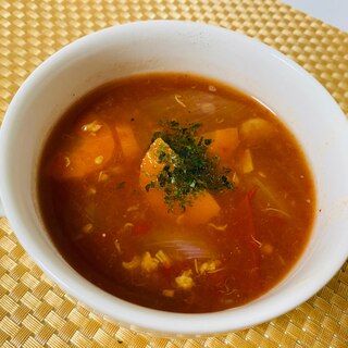 ツナ缶で簡単♫ 自家製トマトスープ